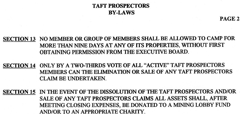 taft by laws - 2